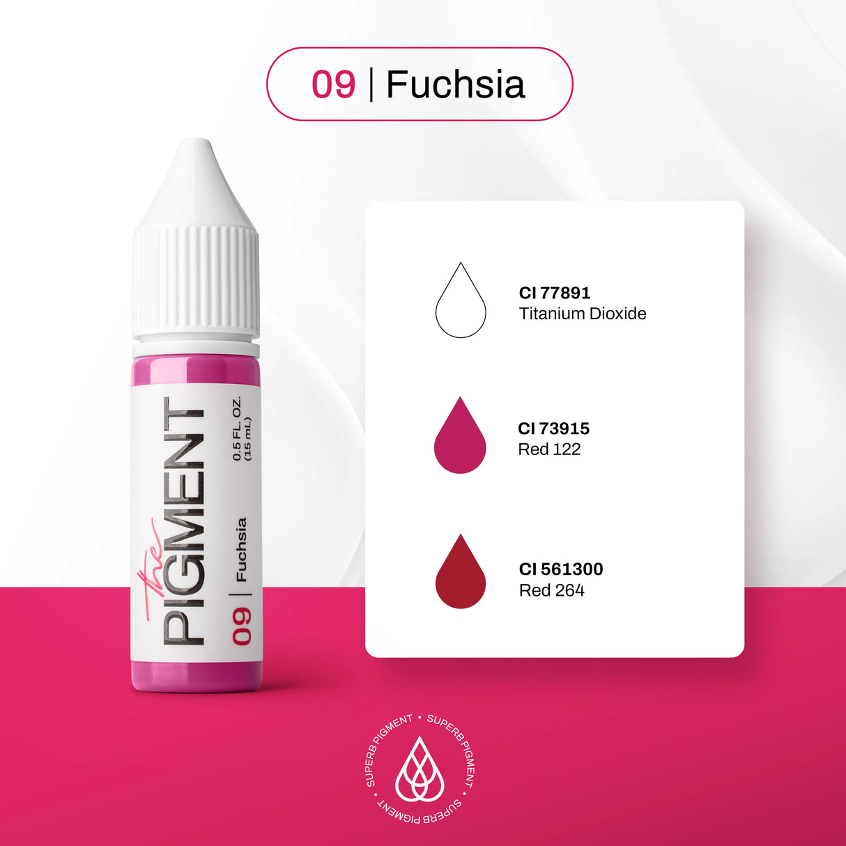 The Pigment 09 Fuchsia Pigment (15ml) - BVShop