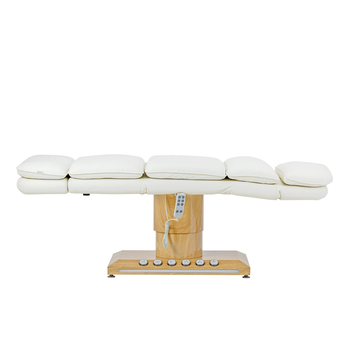 Sillon Cloud electric cosmetic chair in a comfortable semi-reclined position