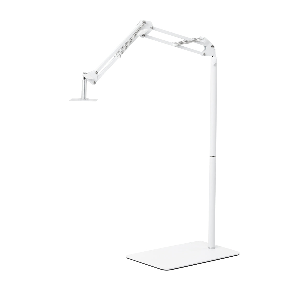 GLOW Adjustable UV/LED Pedicure Lamp Stand – White; articulated arm, alternate position