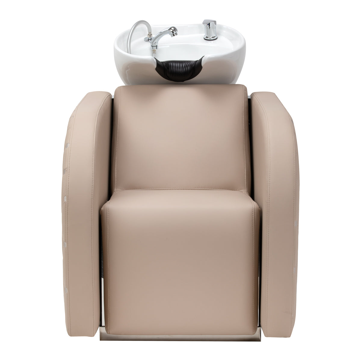 Gabbiano Ines Electric Hairdressing Wash Unit With Massage – Beige · Front view