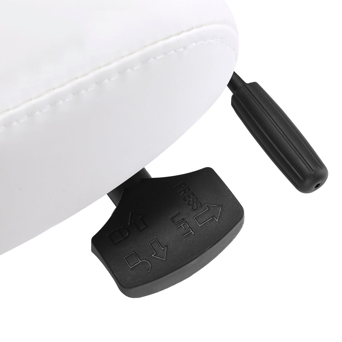 Azzurro Special 152 Salon Operator Chair – Snow-White · Adjustment lever