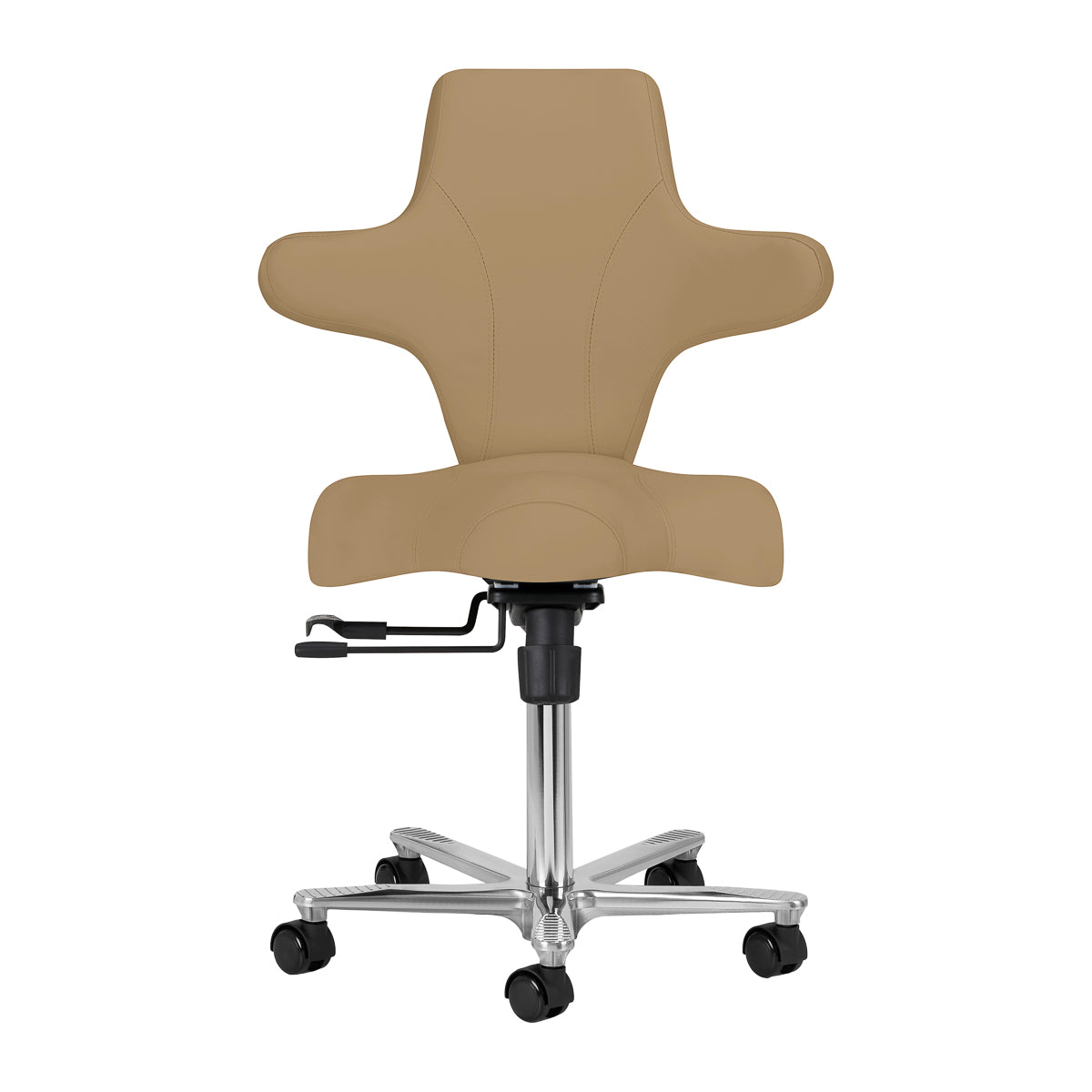 Azzurro Special 152 Salon Operator Chair – Beige · Front view