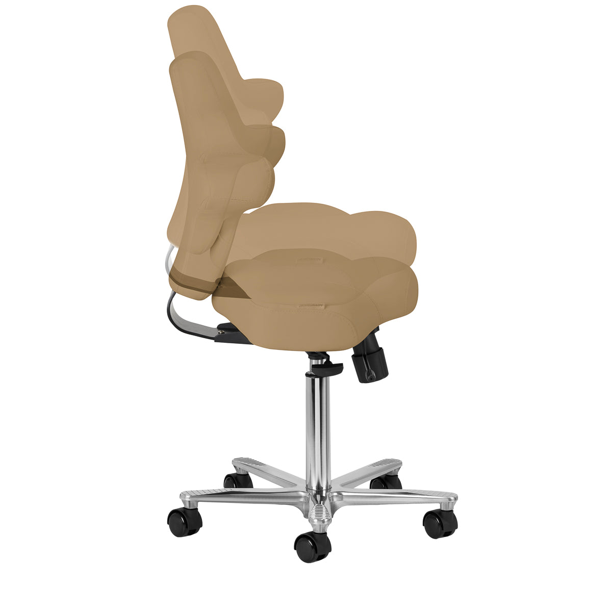 Azzurro Special 152 Salon Operator Chair – Beige · Side view