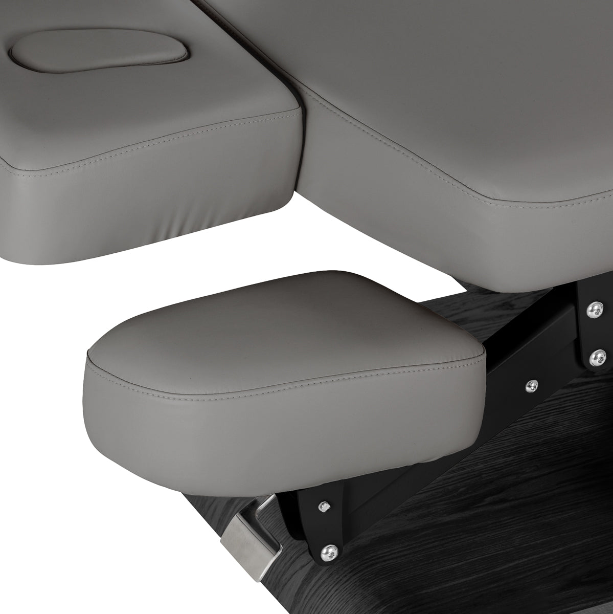 Sillon Relax Electric SPA Lounger – Grey, Black Base · Arm shelf