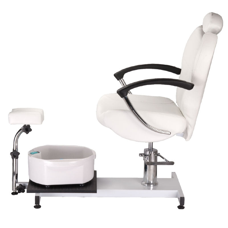 Pedicure chair with foot massager BR-2301 white - BVShop