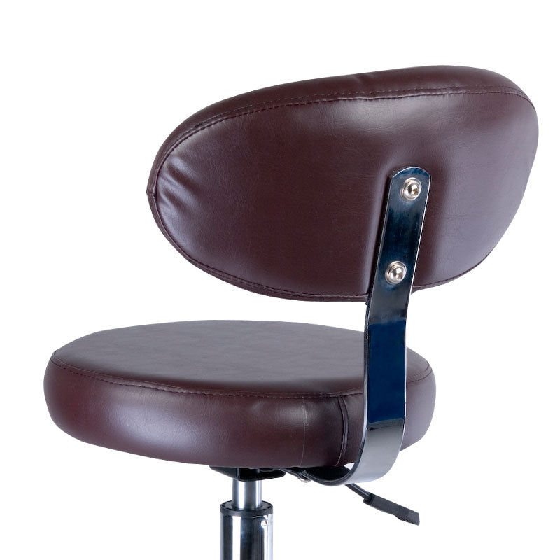 Cosmetic Stool with backrest BD-9934 brown - BVShop