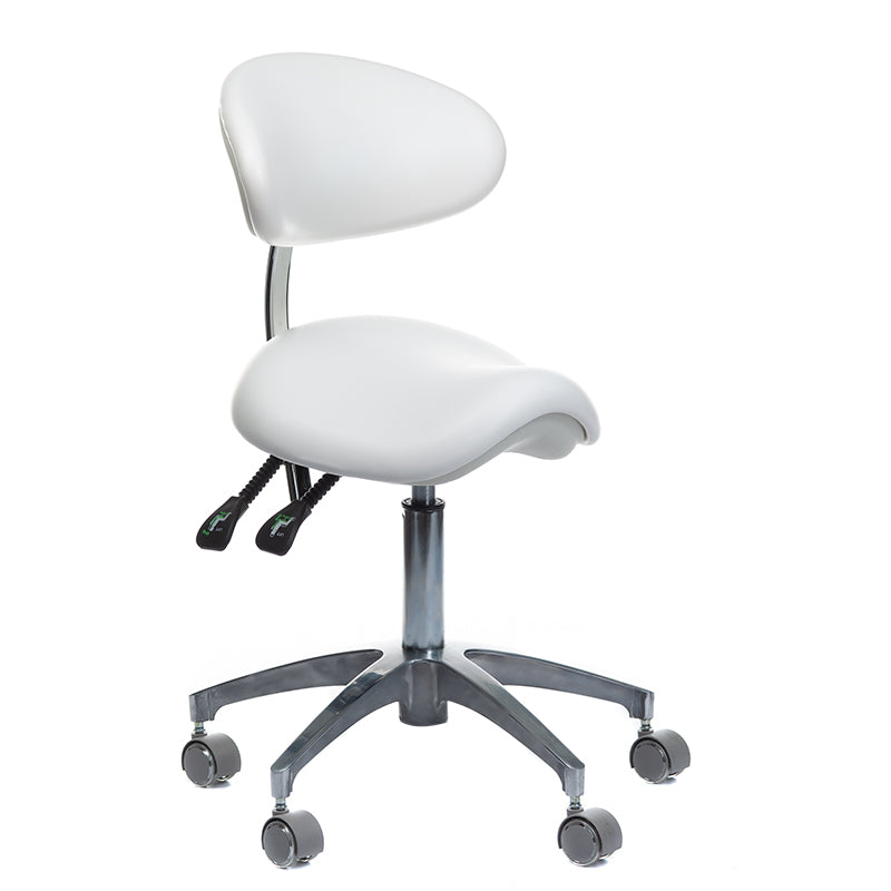 Medical stool with backrest BD-Y925 White - BVShop