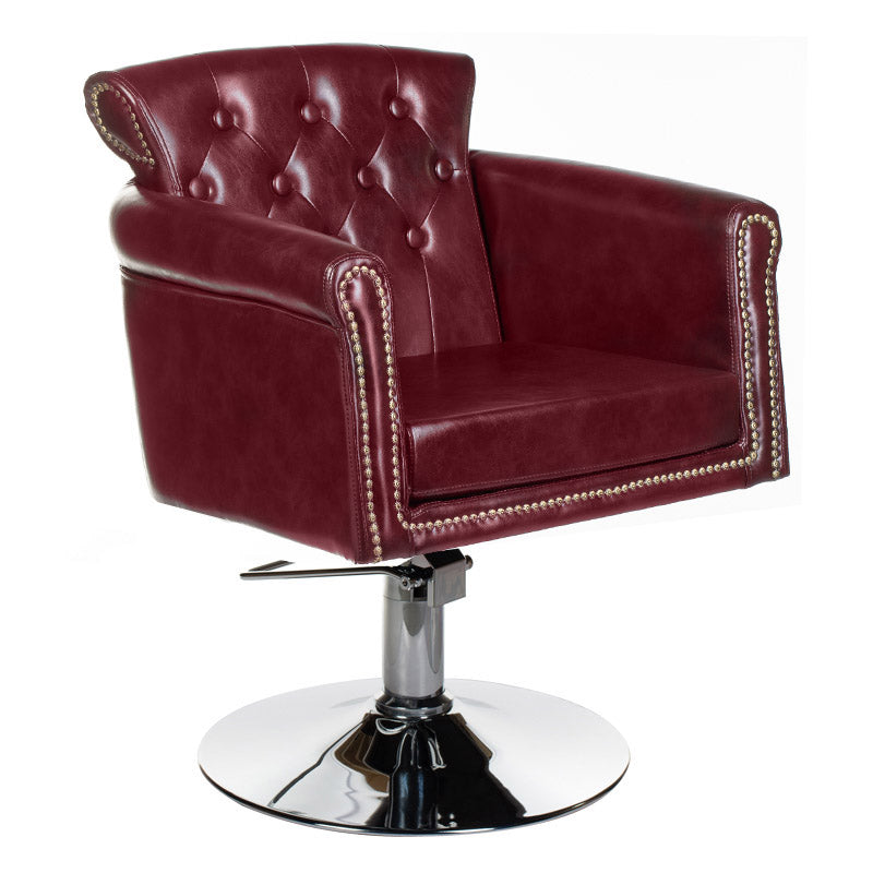 ALBERTO BH-8038 wine red Hairdressing Chair - BVShop