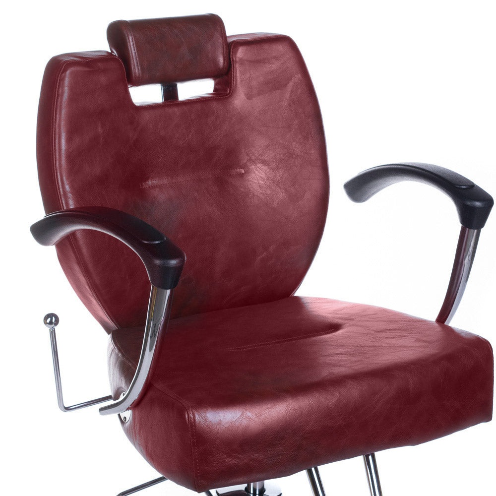 Barber chair HEKTOR BH-3208 Burgundy - BVShop