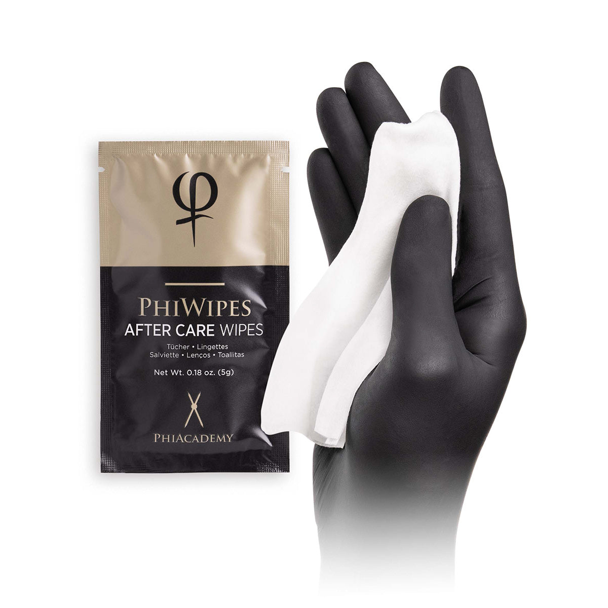 PhiAcademy Phi Wipes After Care 5pcs on a light background