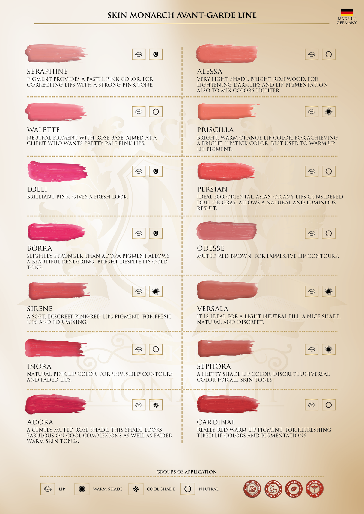 Skin Monarch Avantgarde Line Seraphine Lip Pigment 5ml - BVShop