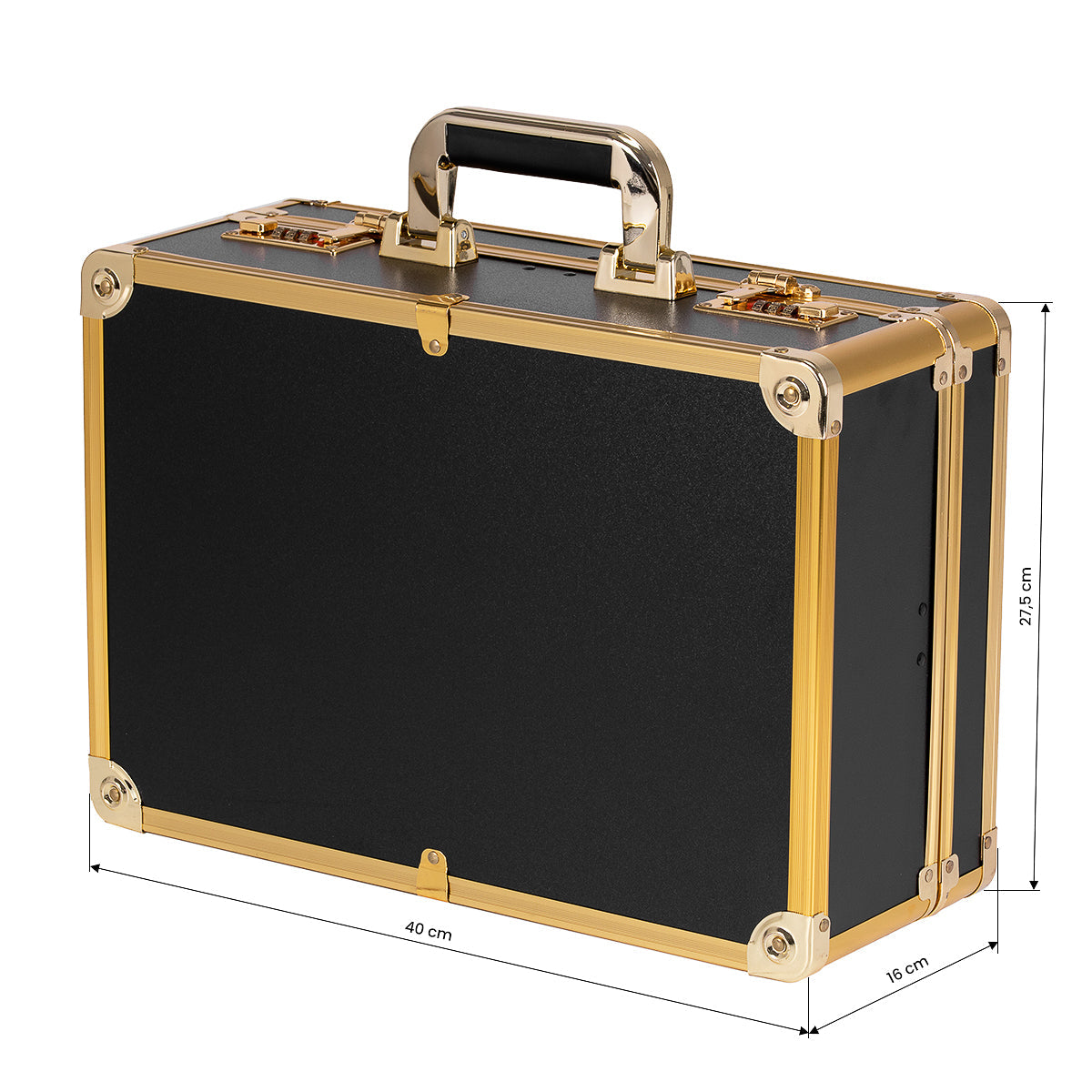 Barber case golden black - BVShop