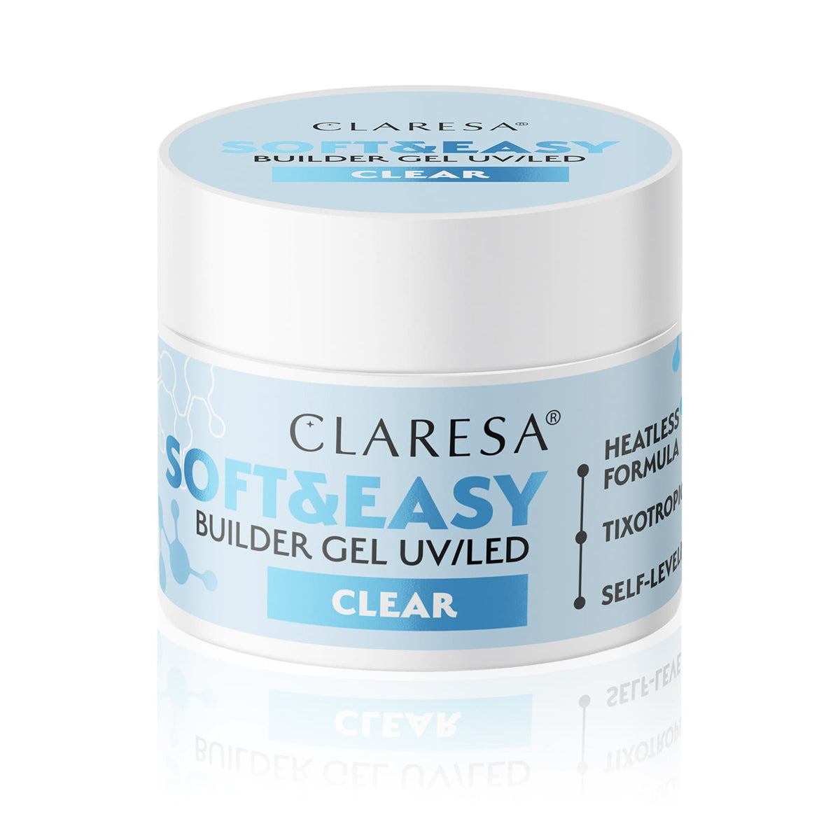 Claresa builder gel Soft & Easy gel clear 90g - BVShop
