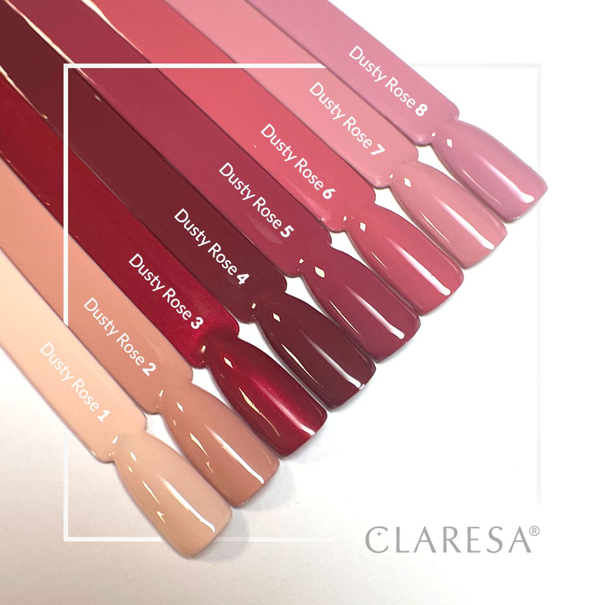 CLARESA Hybrid nail polish DUSTY ROSE 6 -5g - BVShop
