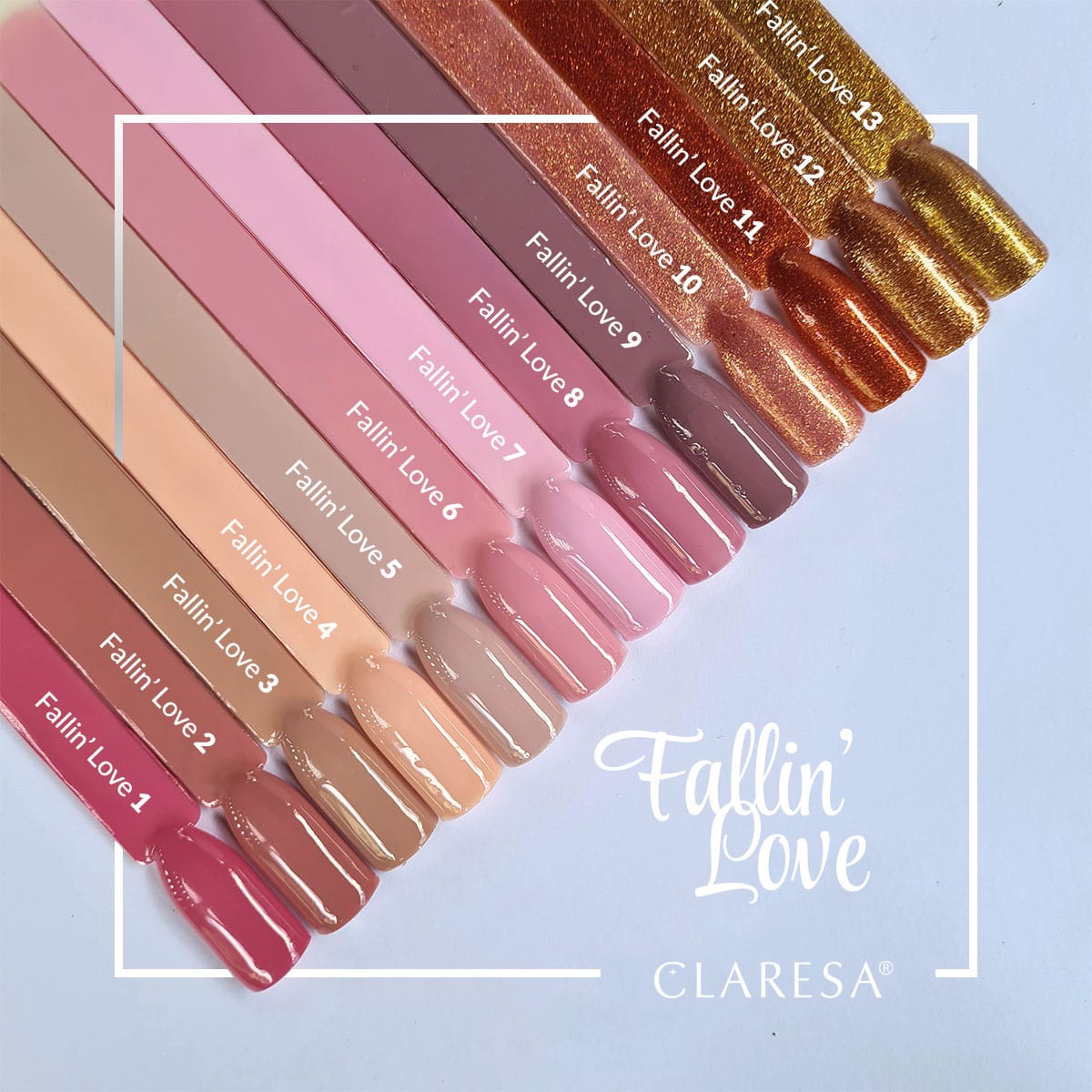 CLARESA Hybrid nail polish FALLIN "LOVE 5 -5g - BVShop