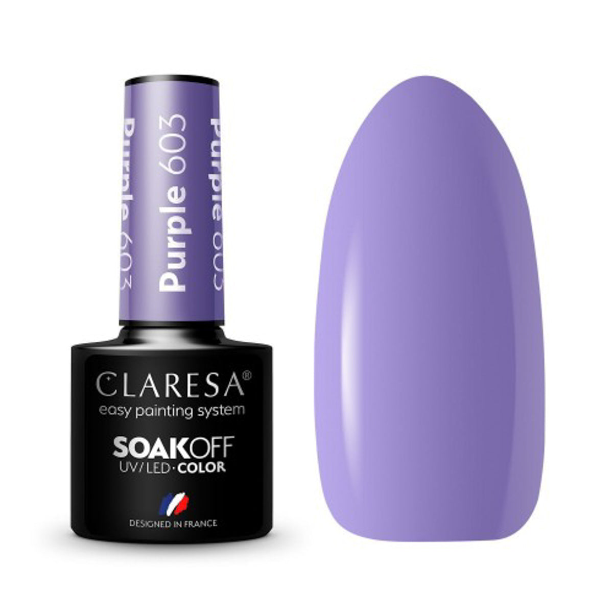 CLARESA Hybrid polish PURPLE 603 -5g - BVShop