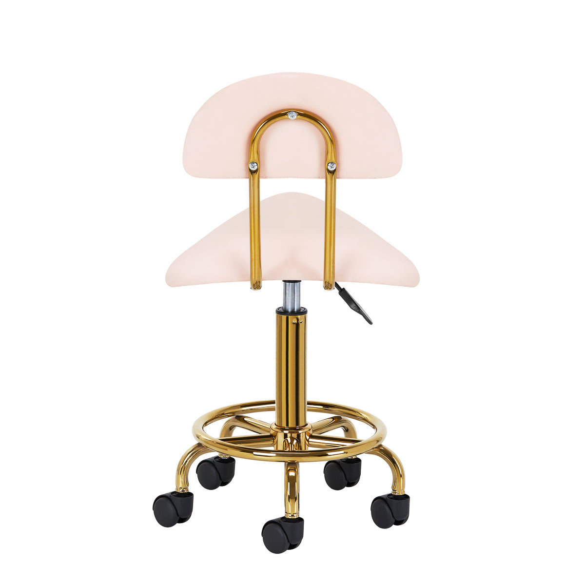 Cosmetic stool 6001-G gold – pink second category - BVShop