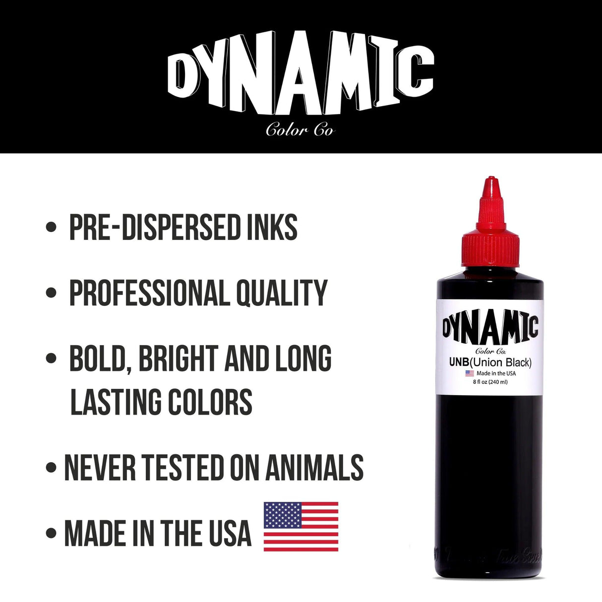 Dynamic Ink Union Black 30/240ml - BVShop
