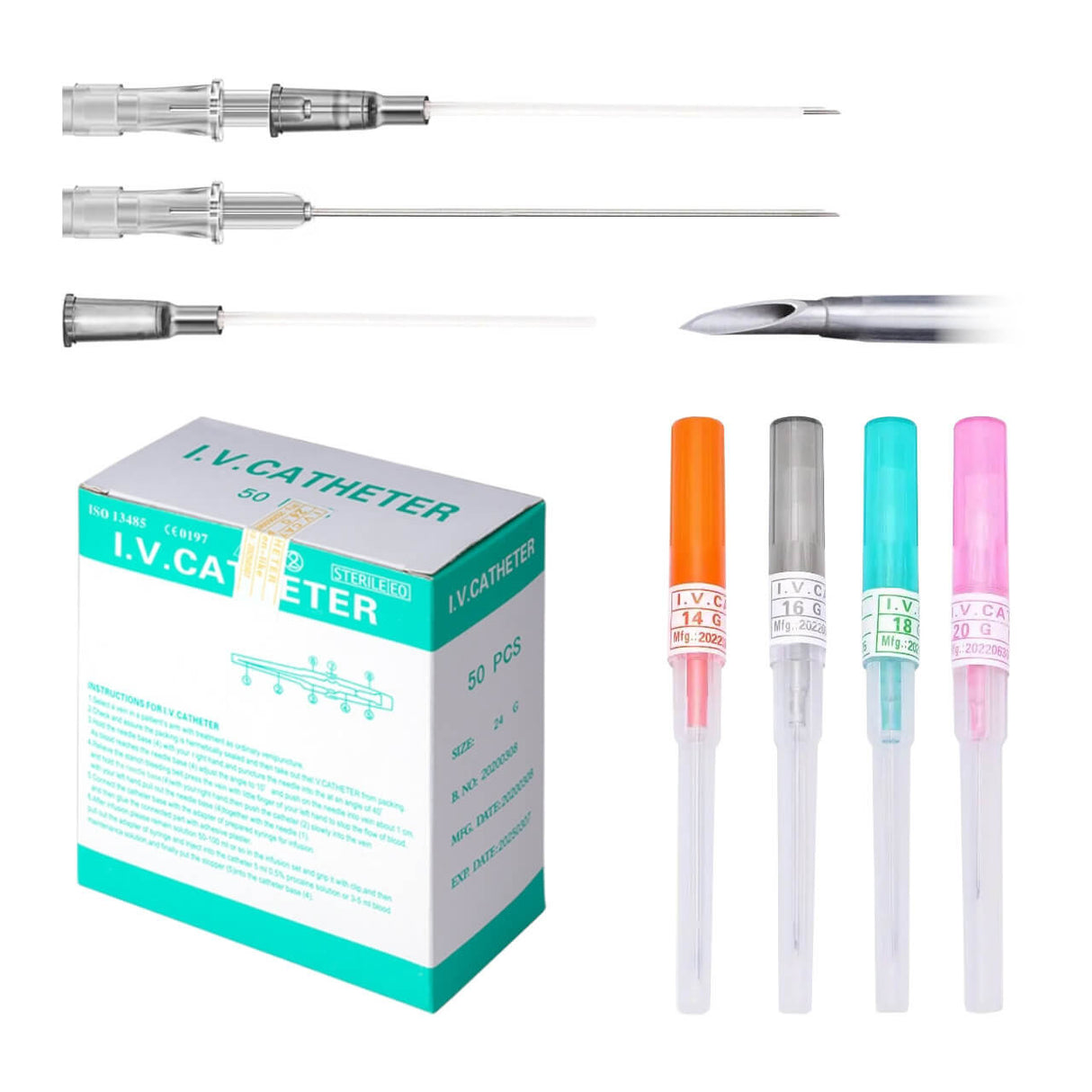 Sterilized I.V. Catheter Piercing Needle 1pcs - BVShop