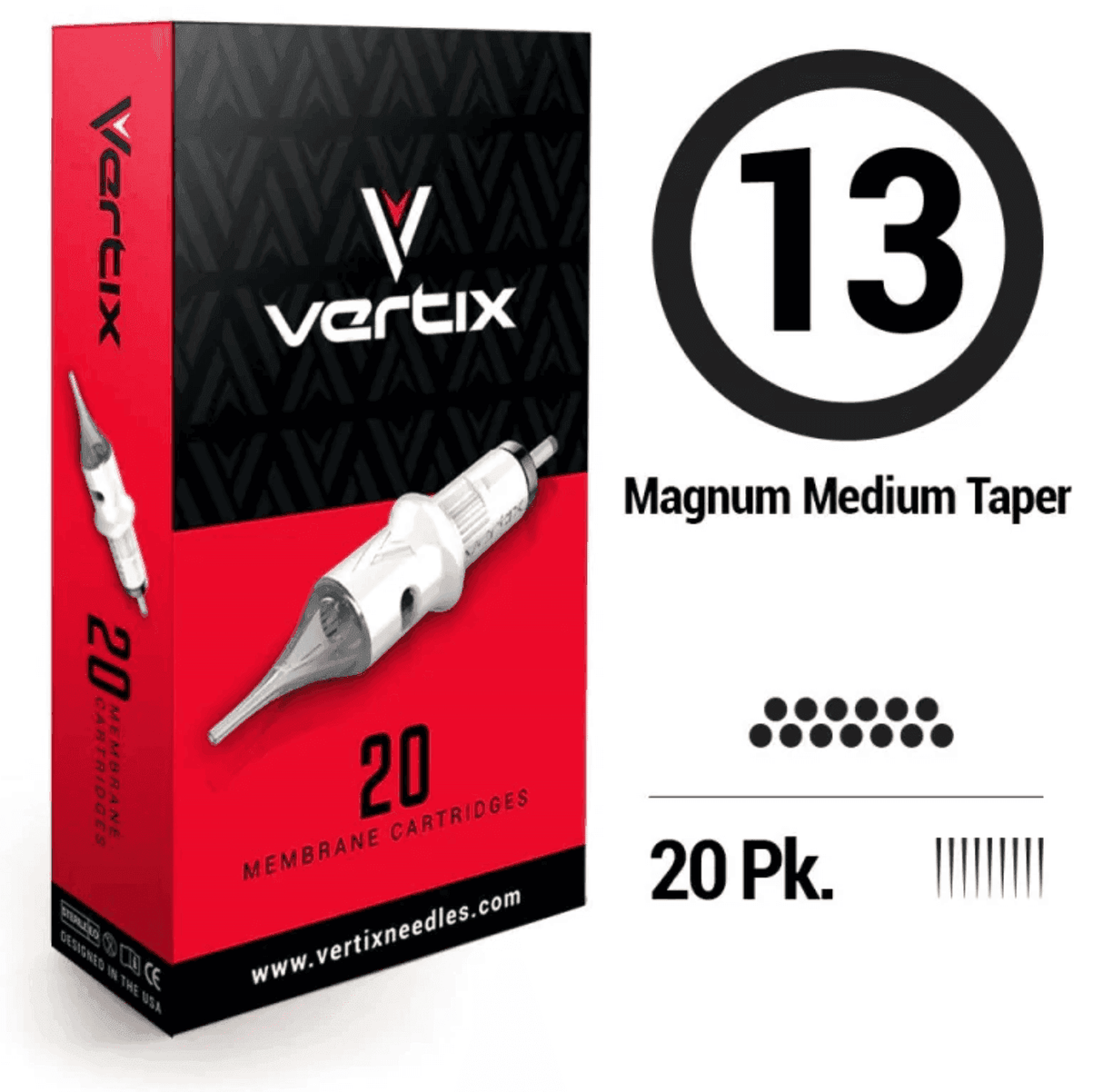 Vertix Tattoo Magnum Cartridges - BVShop