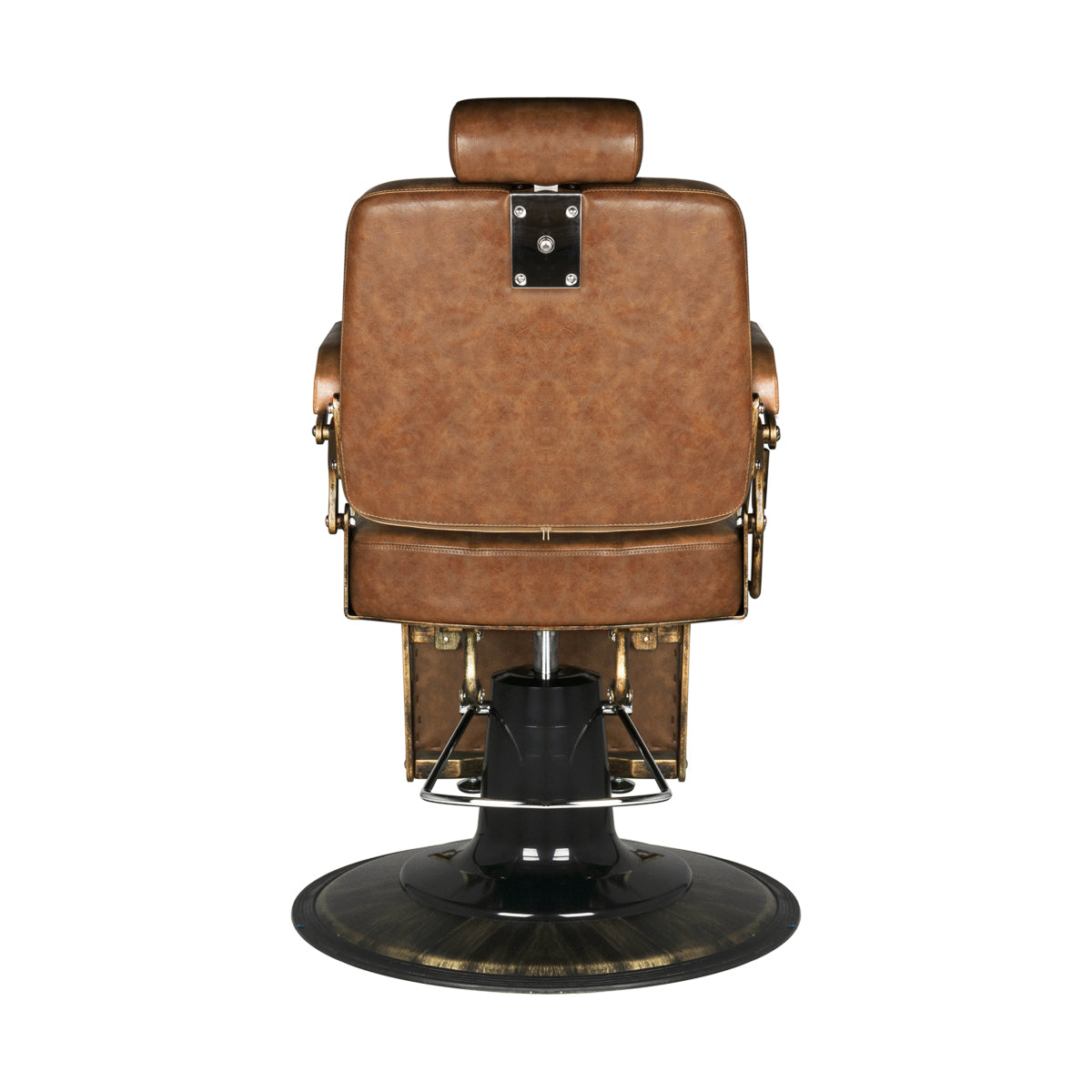 Gabbiano barber chair Boss Old Leather light brown - BVShop