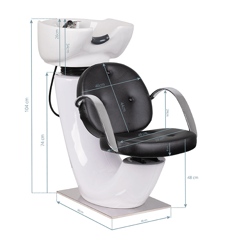 GABBIANO HAIR WASH UNIT ASTI BLACK - BVShop