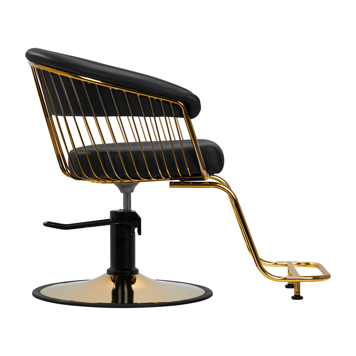 Gabbiano hairdressing chair Lille gold black - BVShop