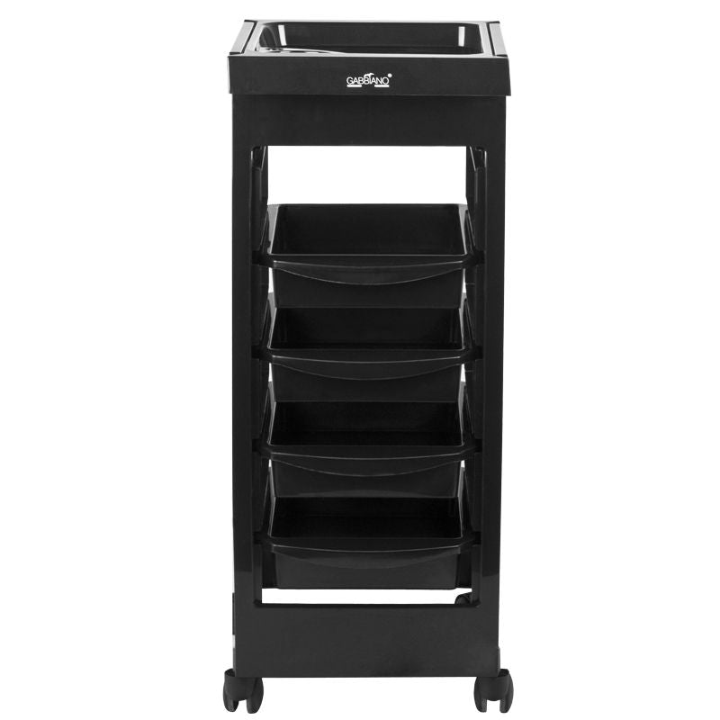 Gabbiano hairdressing trolley 048A black - BVShop