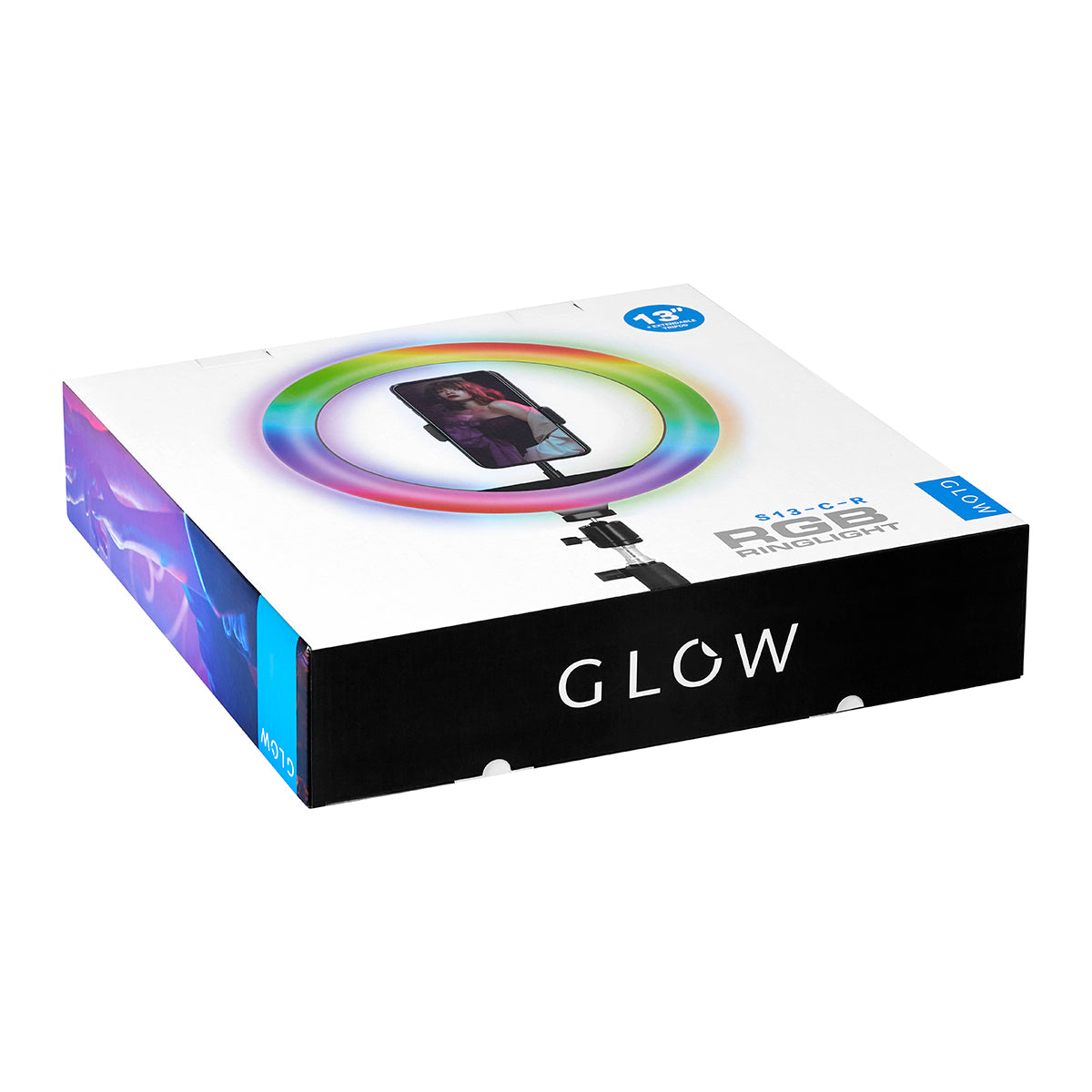 GLOW ring lamp ring RGB 13" bsc with tripod 10W - BVShop
