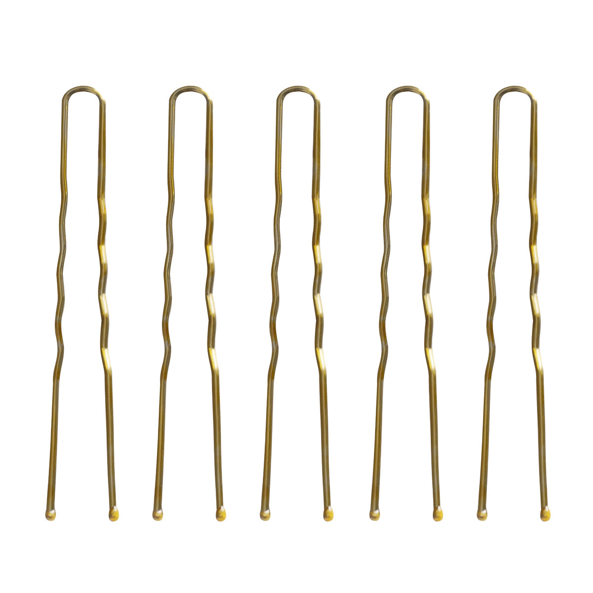 Hairdresser's hair bows E-57 120 pcs. 5.6 cm gold - BVShop