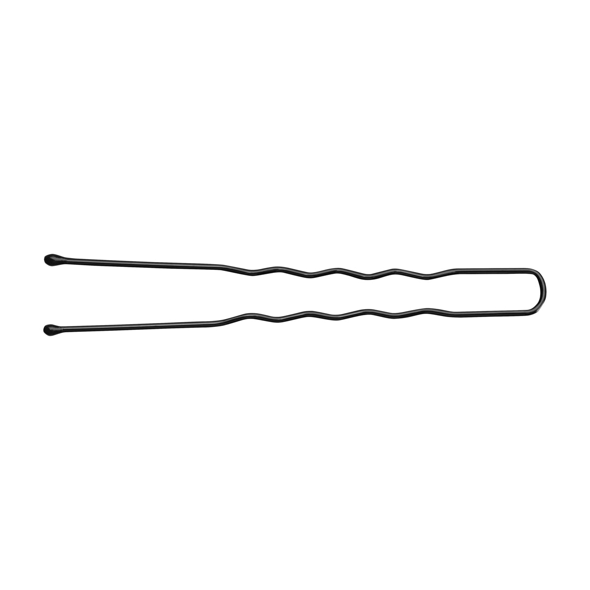 Hairdressing buns for hair e-65 300 pieces 6 cm black - BVShop