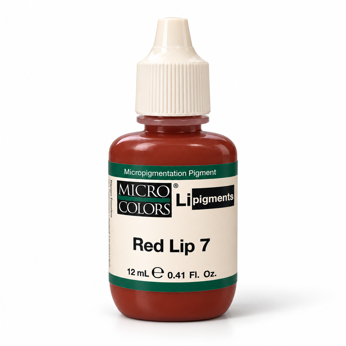 Li Pigments Micro Colors Red Lip 7 Pigment 12ml — bottle on white background with soft shadow