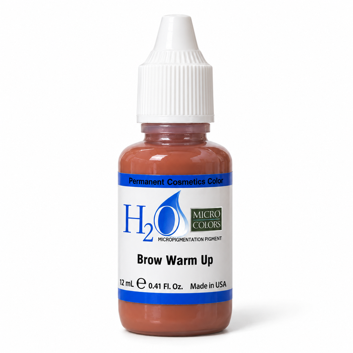 Li Pigments Micro Colors H2O Brow Warm Up Practice Pigment 12ml — bottle on white background with soft shadow