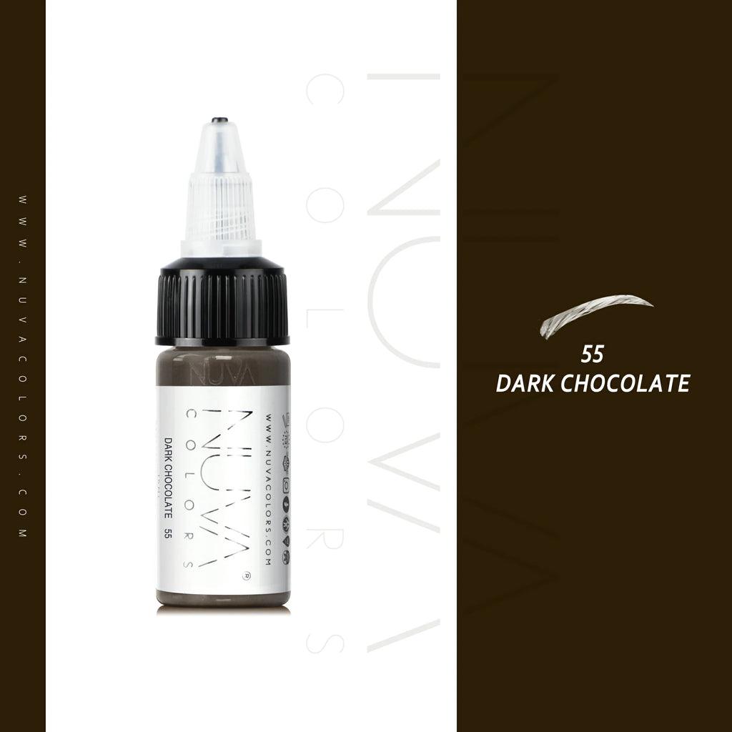 Nuva Colors Eyebrow Pigments 55 DARK CHOCOLATE 15ml - BVShop