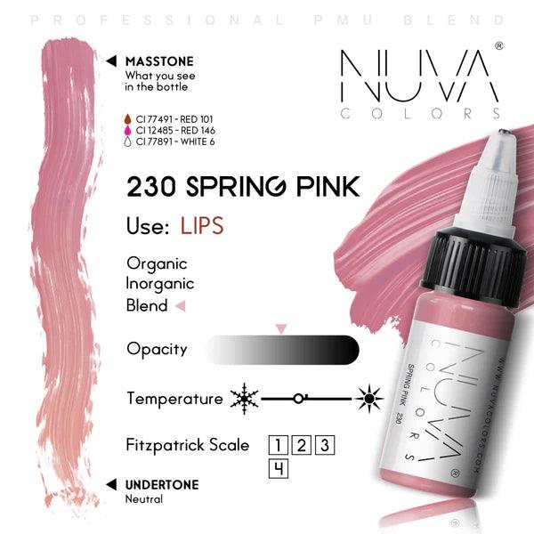 Nuva Colors Lip Pigments 230 SPRING PINK 15ml - BVShop