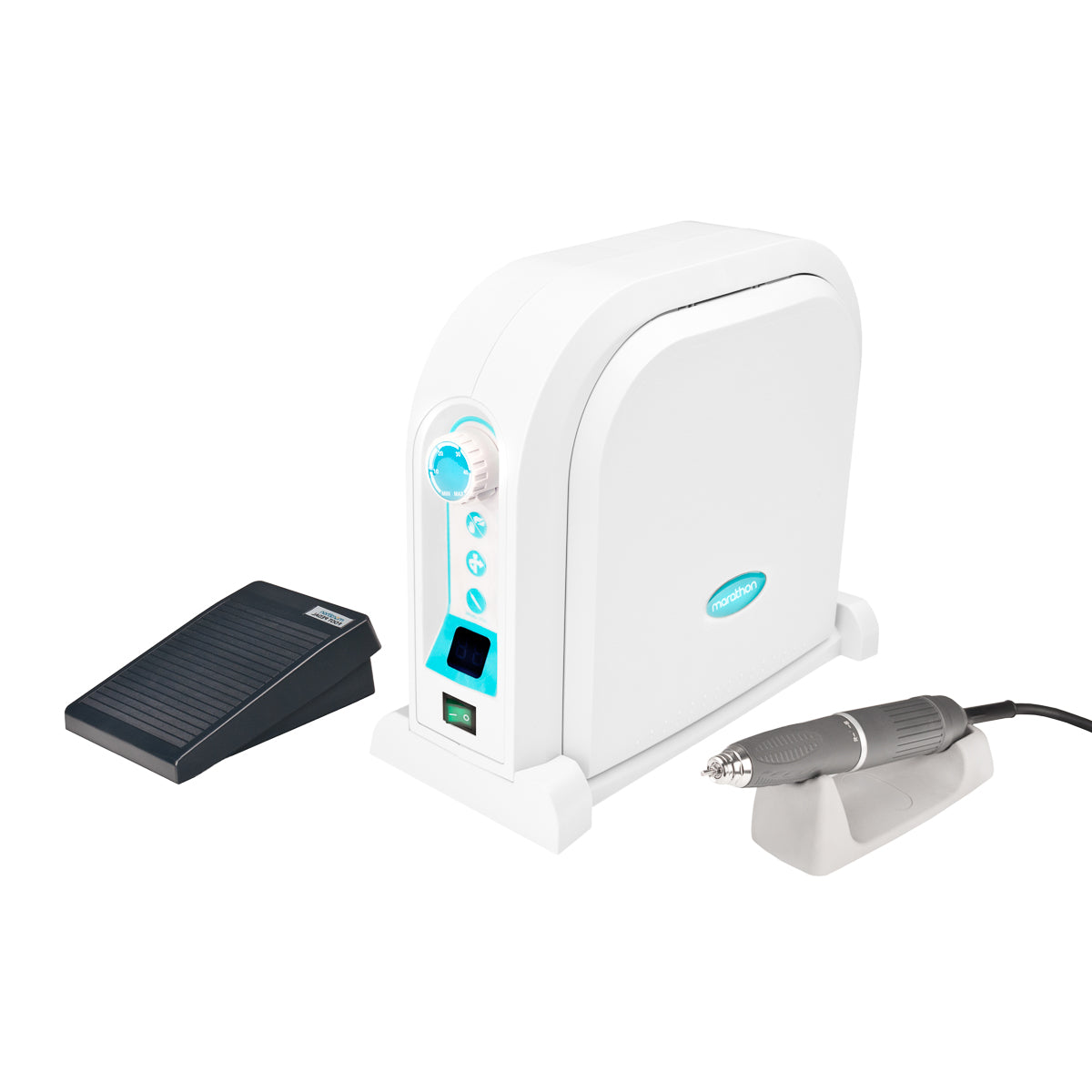 SAEYANG MARATHON MULTI 600 NAIL DRILL MACHINE PROSTHETIC MICROMOTOR + BM50S1 BRUSHLESS - BVShop