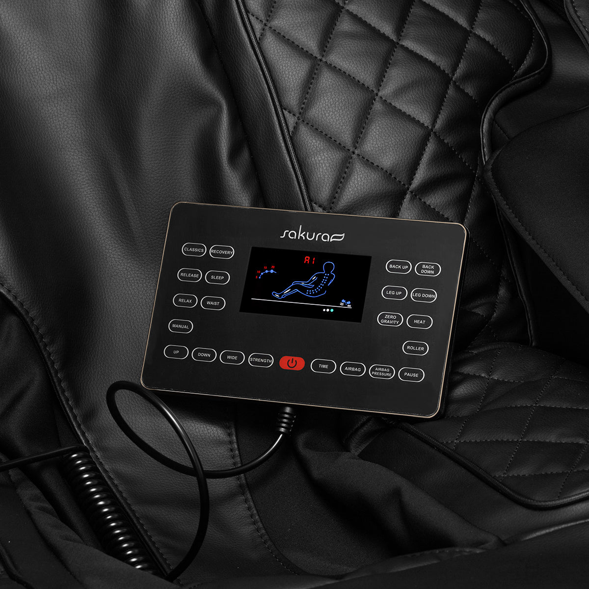 Sakura Luxury 808 massage chair black beige - BVShop