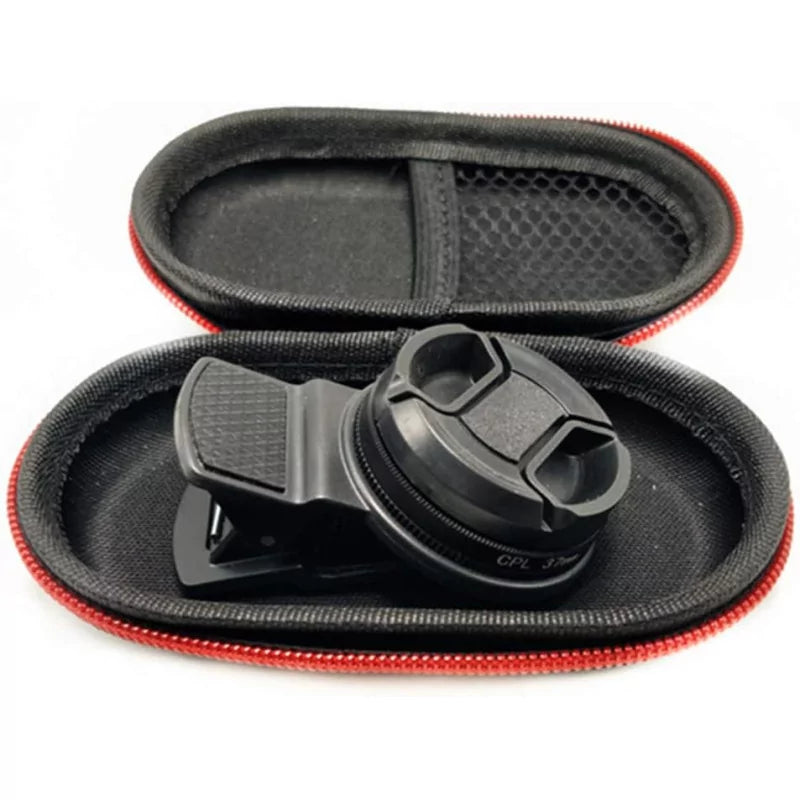 AVA Smartphone Tattoo Camera Lens 37mm CPL, compact photo lens with circular polarizer for smartphones.