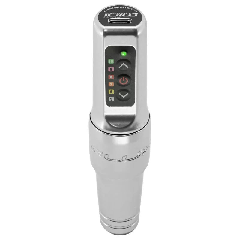 Spektra Flux Mini Silver with Power Bolt Tattoo & PMU Machine