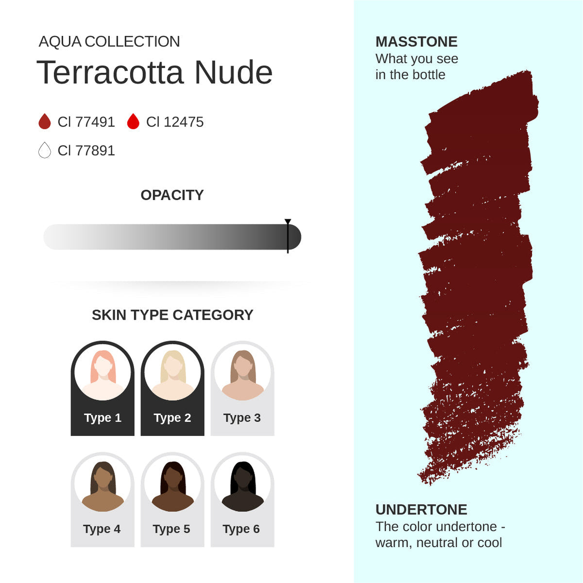 PhiAcademy PMU Aqua Terracotta Nude Pigment 10ml – pigment shade and product information