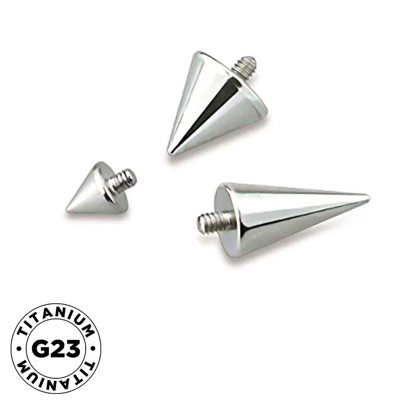 Titanium Piercing Labret Spike Tip - BVShop