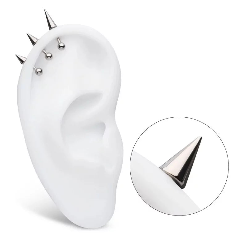 Titanium Piercing Labret Spike Tip - BVShop