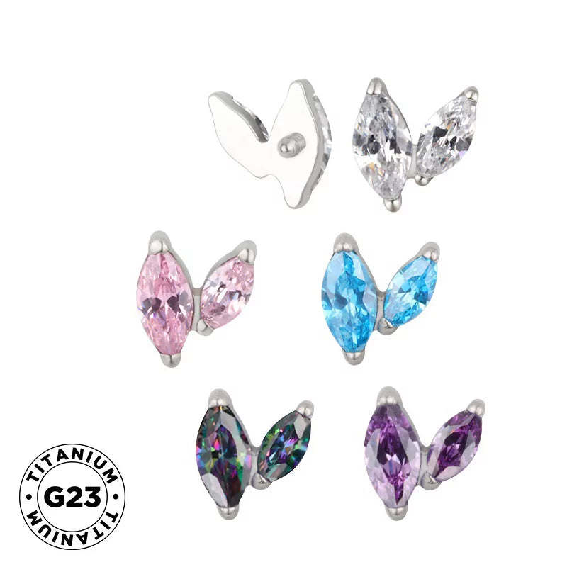 Titanium Piercing Tips With Zircon - BVShop
