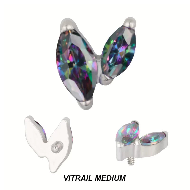 Titanium Piercing Tips With Zircon - BVShop