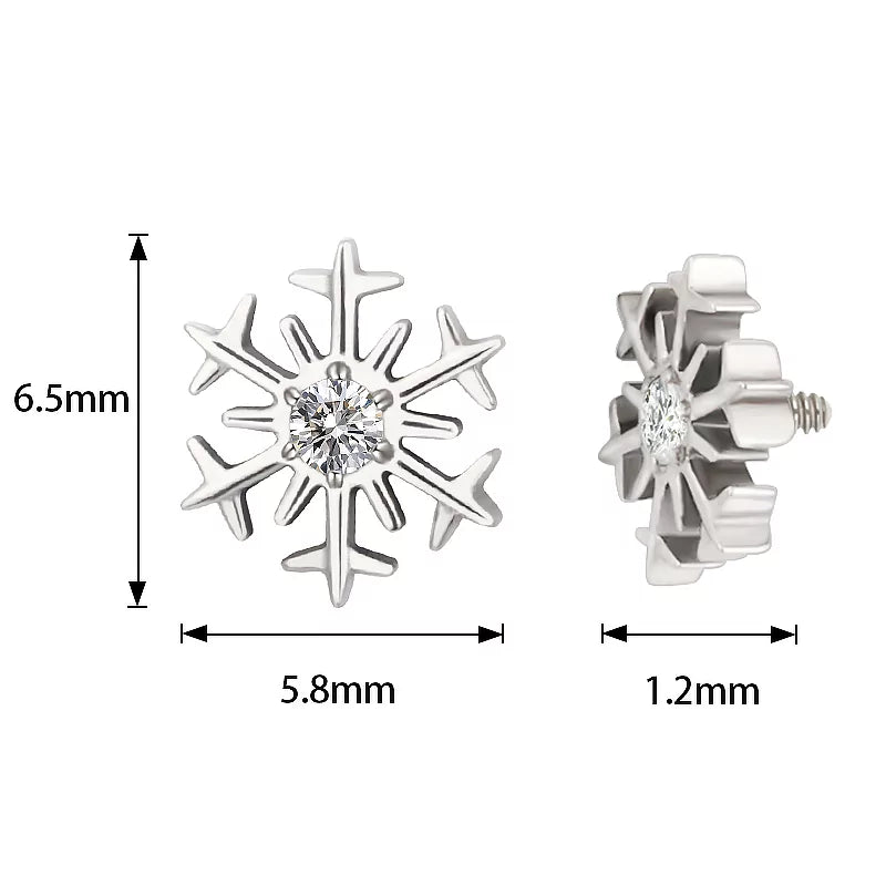 Titanium Ring Snowflake - BVShop
