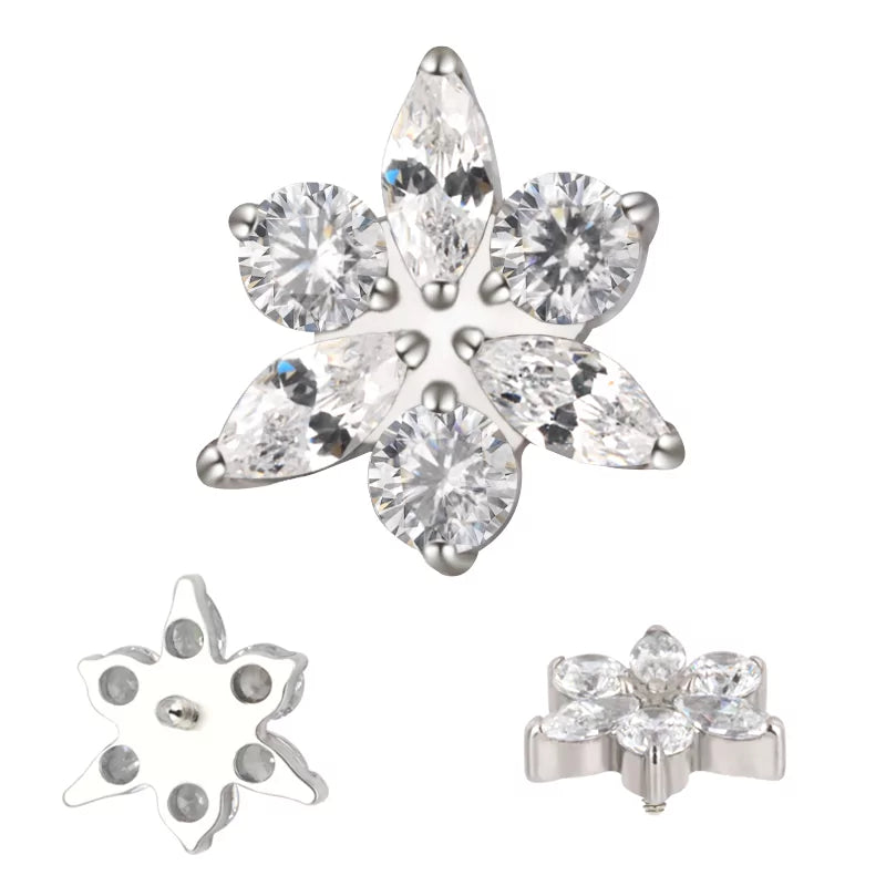 Titanium Ring Star Flower - BVShop