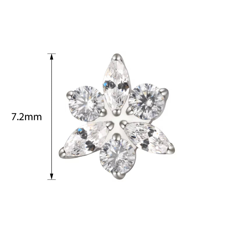 Titanium Ring Star Flower - BVShop