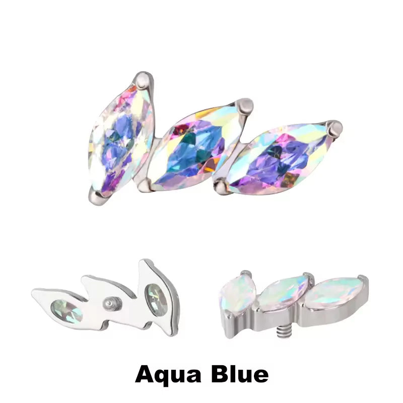 Titanium Ring Tips 3 Prong Curved Fan - BVShop