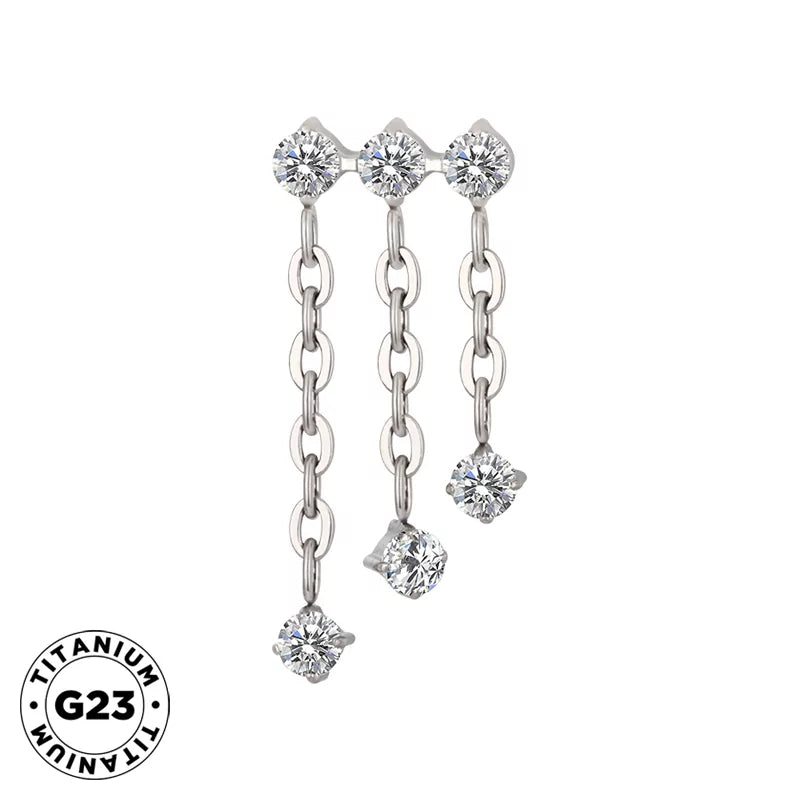 Titanium Triple Ring Chian Dongle - BVShop