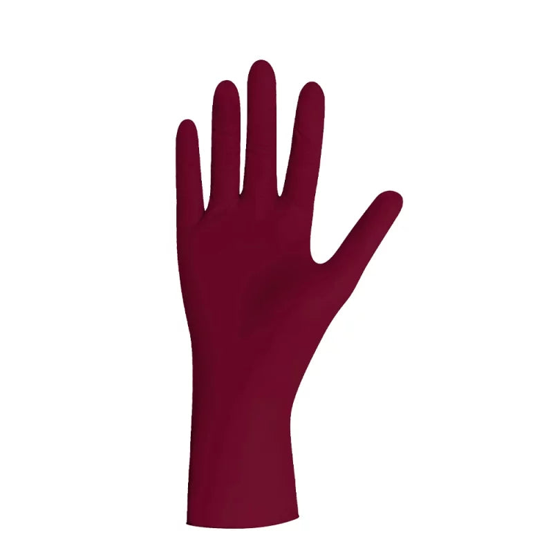 Unigloves Burgundy Pearl Nitrile Gloves - BVShop